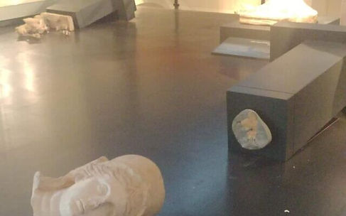 Shattered statues in the Israel Museum