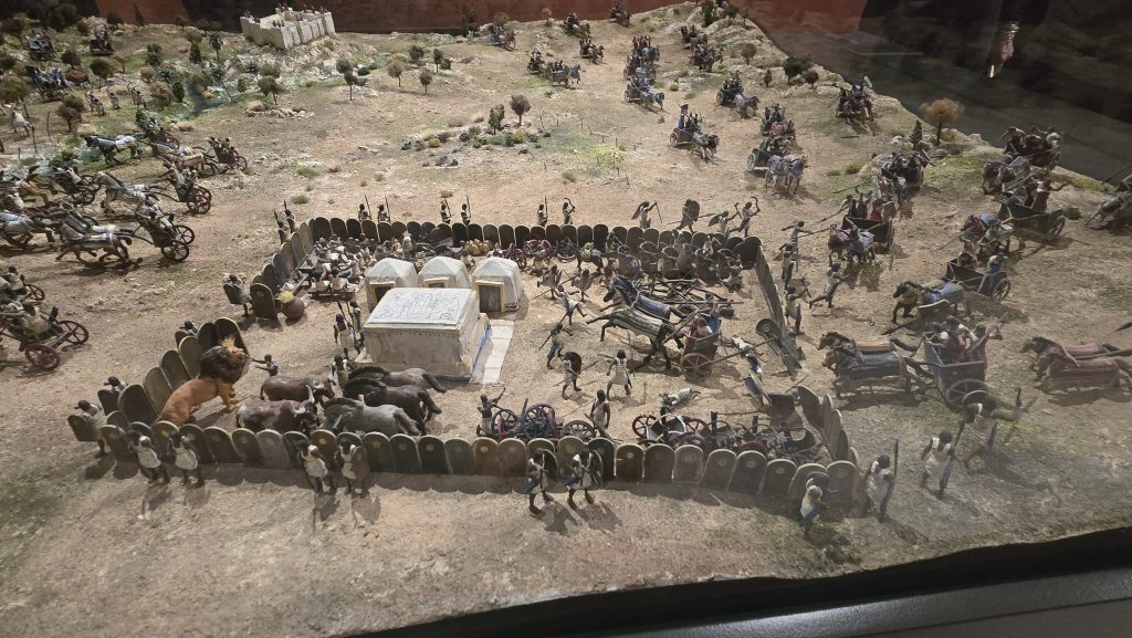 Pharaoh Ramesses II's encampment in the Battle of Kadesh Pharaoh Ramesses II's encampment in the Battle of Kadesh