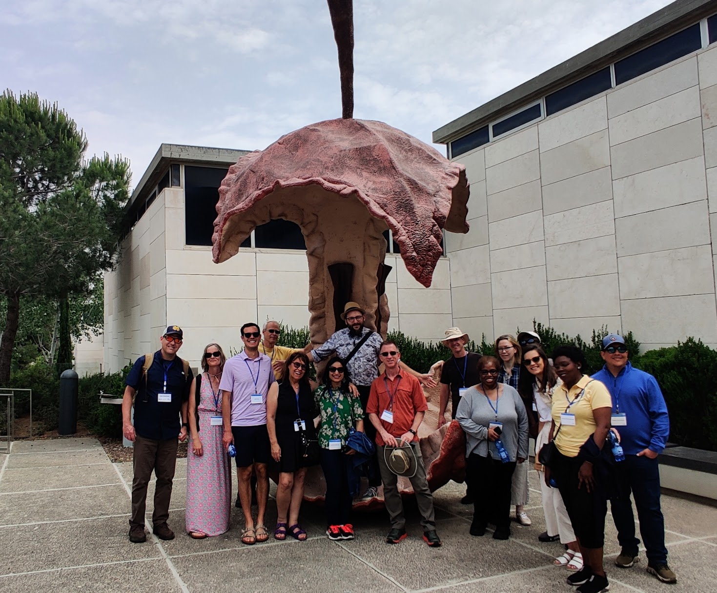 JNF Faculty Fellows on a private tour at the Israel Museum, Jerusalem